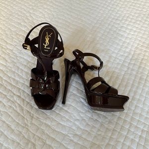 YSL Tribute Patent Platform Sandal